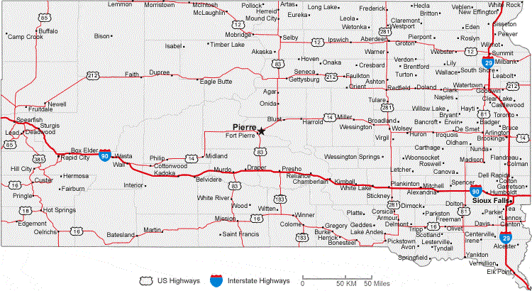 map-of-south-dakota-cities