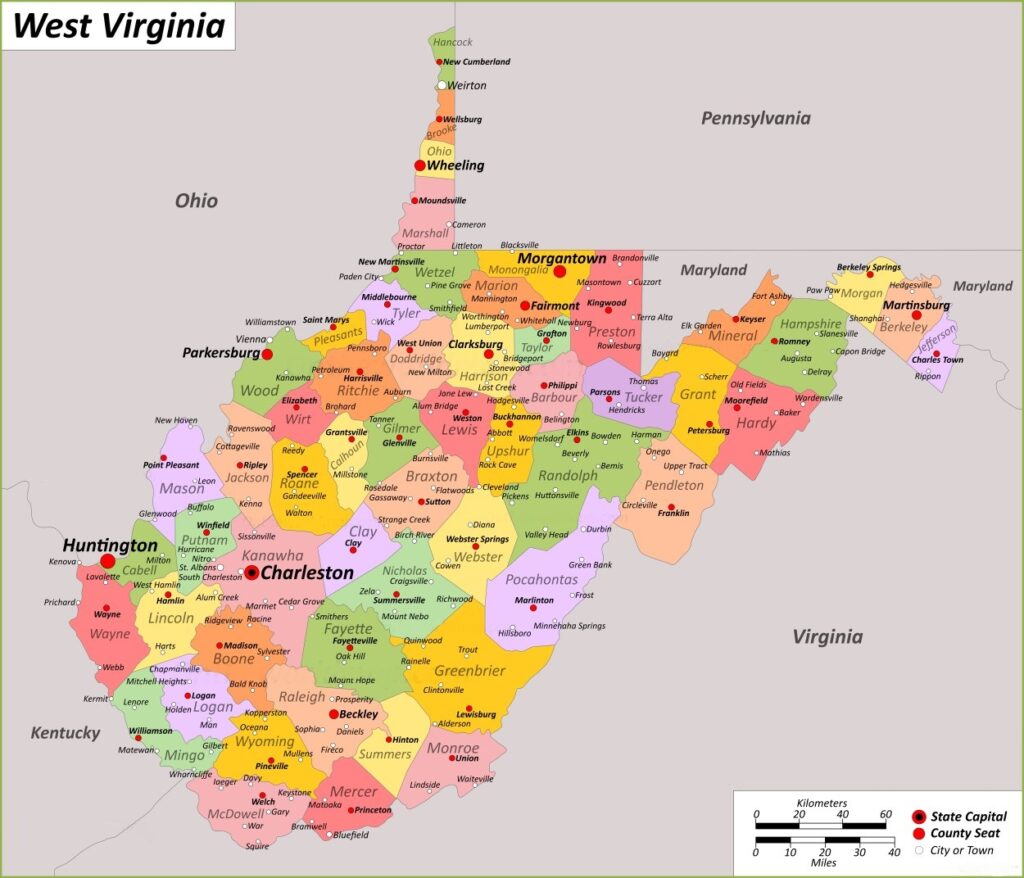 map-of-west-virginia-county-with-cities