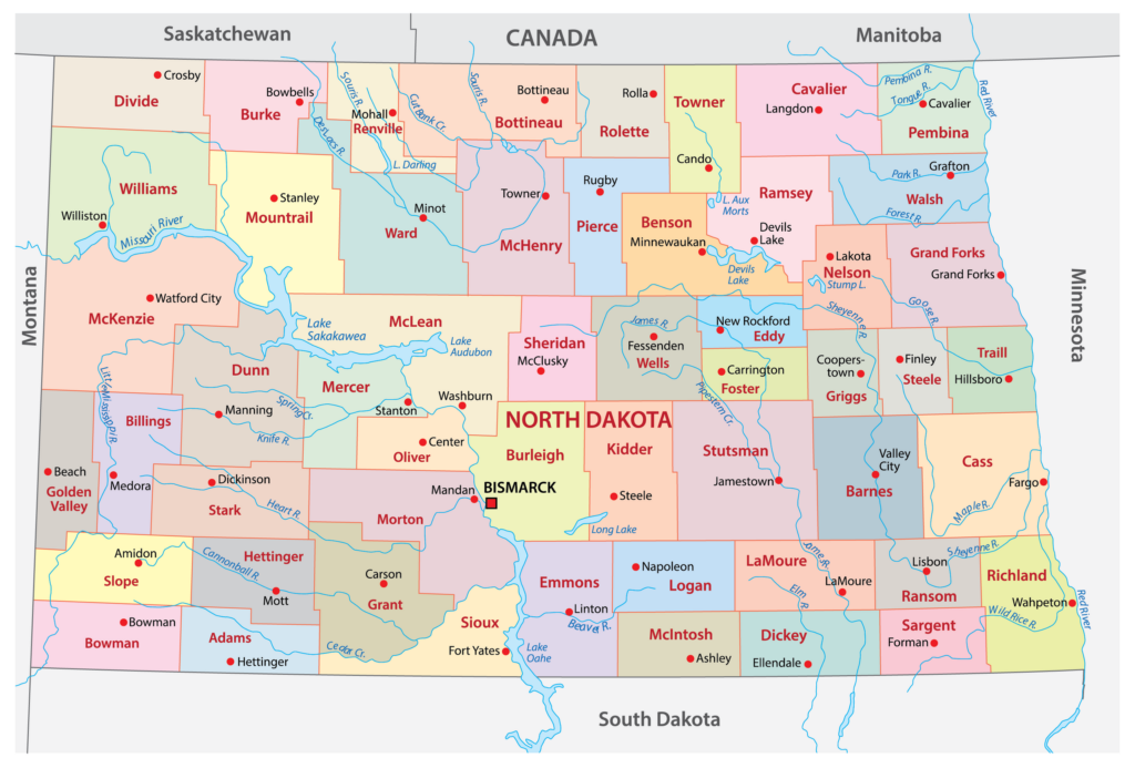 north-dakota-counties-map