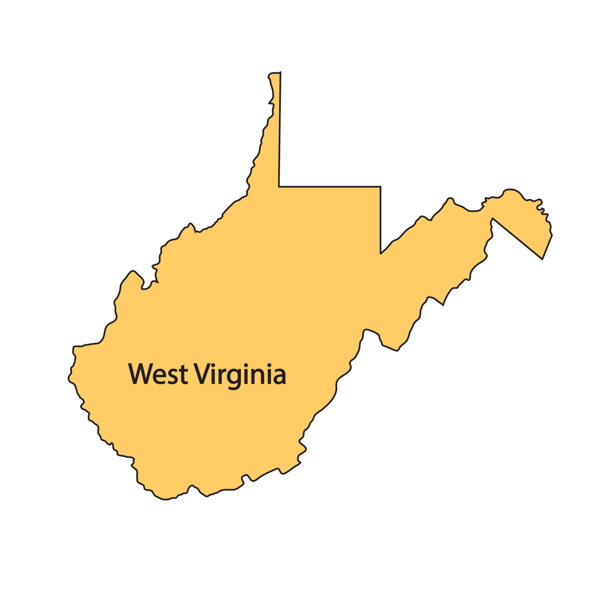 Map of West Virginia | State, Outline, County, Cities, Towns