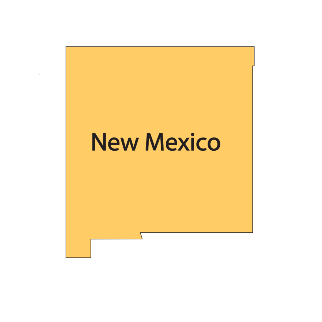 outline maps of New Mexico