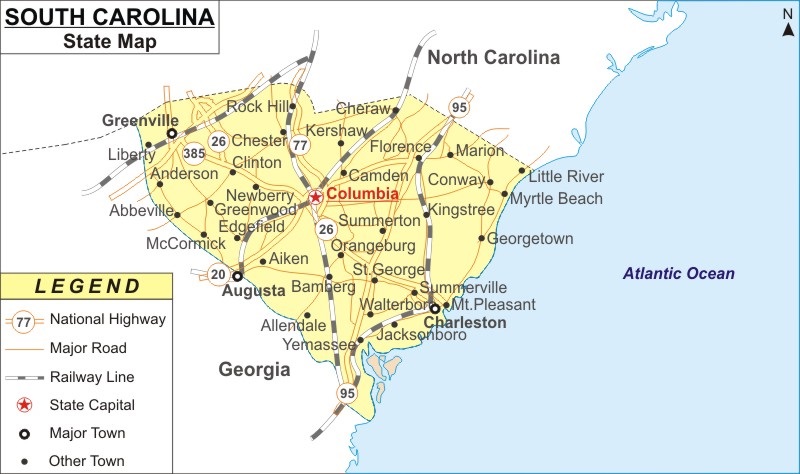 south-carolina-state-map