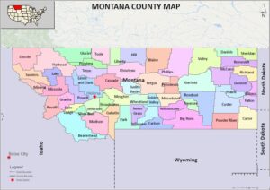 Map Of Montana Cities And Towns 