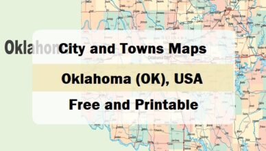 Preview image of map of Oklahoma City and Town