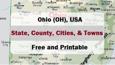 Preview map of Ohio