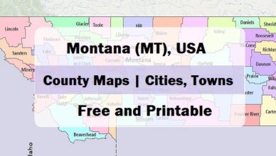 Preview map of montana with counties