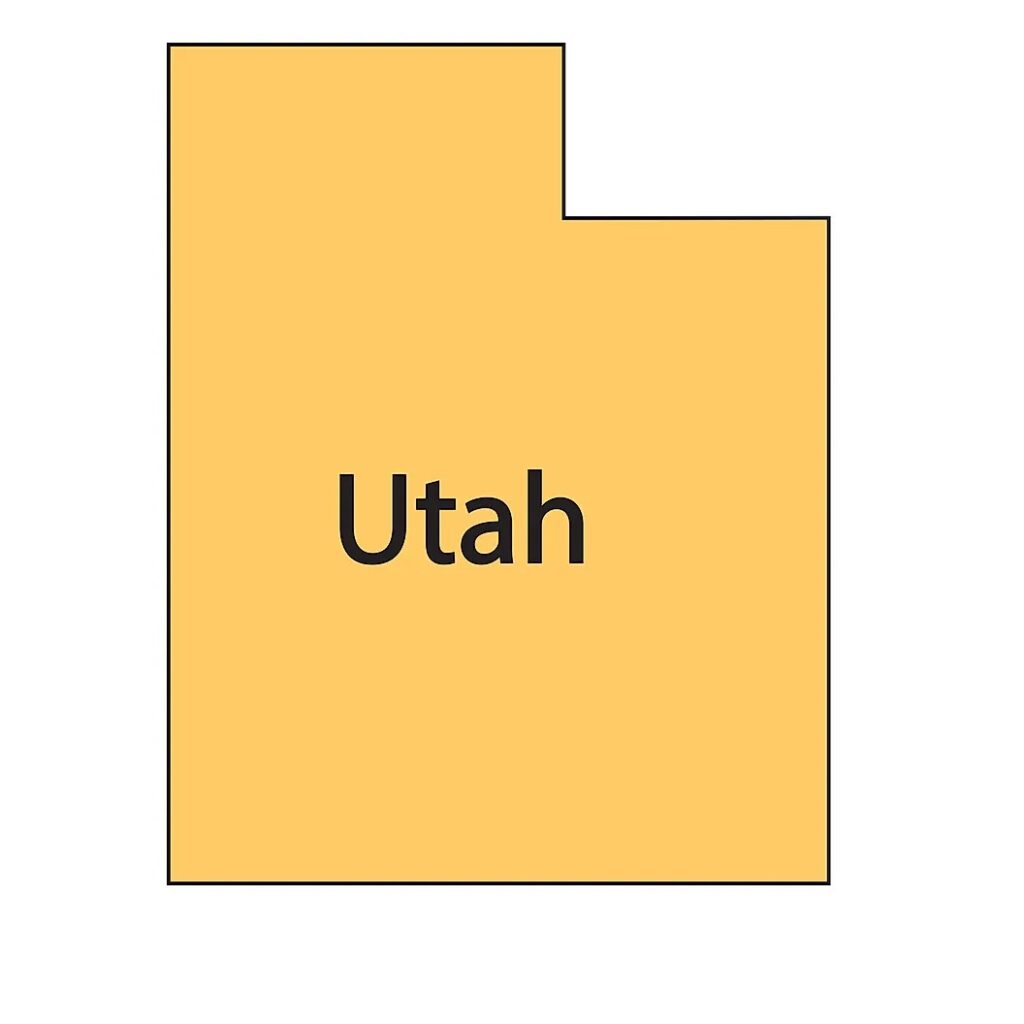 blank map of utah