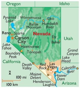 Map of Nevada (NV) Cities and Towns | Printable City Maps