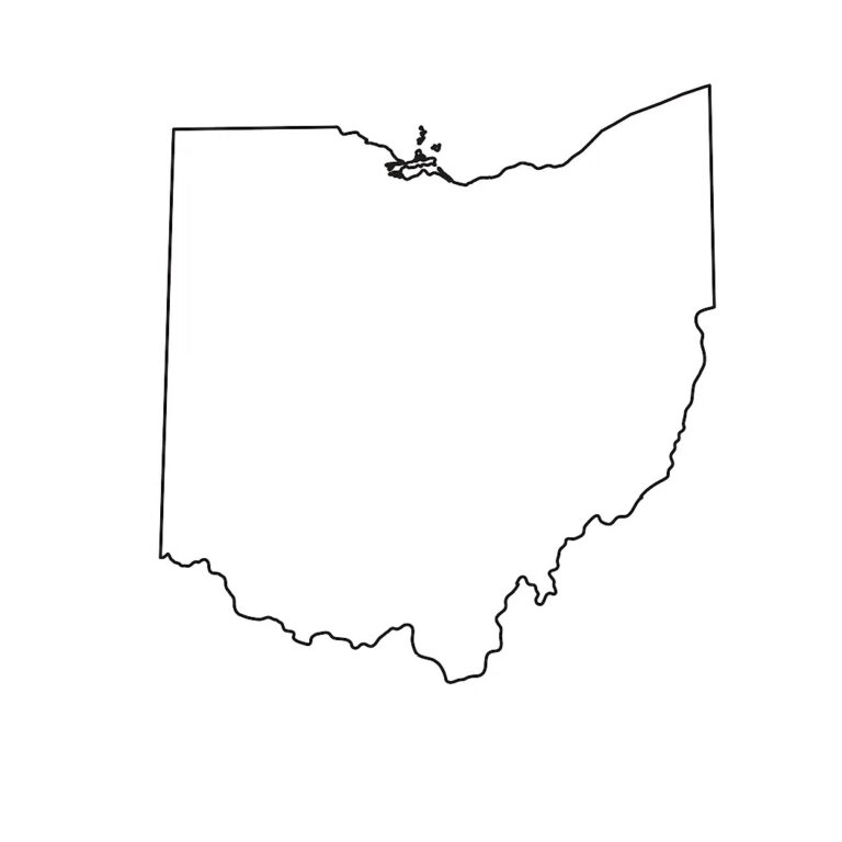 Ohio (OH) Map | State, Outline, County, Cities, Towns