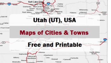 preview images of city map of Utah