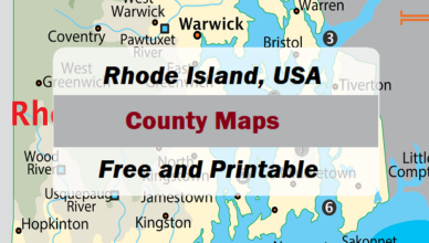 Feature Rhode Island state map