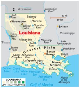 Louisiana Map 275x300 