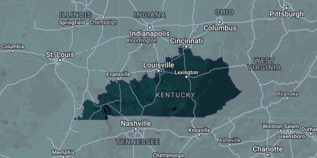 Google Map Of Kentucky 1024x510 