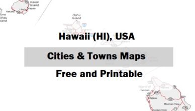 preview map of hawaii with cities