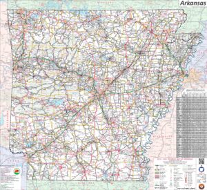 Arkansas County Map | County Map with Cities