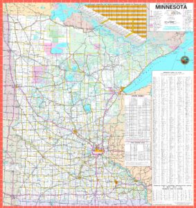 Map Of Minnesota (mn) Cities And Towns 