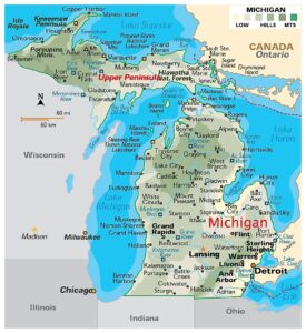 Map of Michigan (MI) Cities and Towns | Printable City Maps