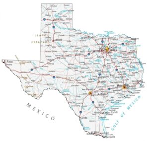 Map of Texas (TX) Cities and Towns | Printable City Maps