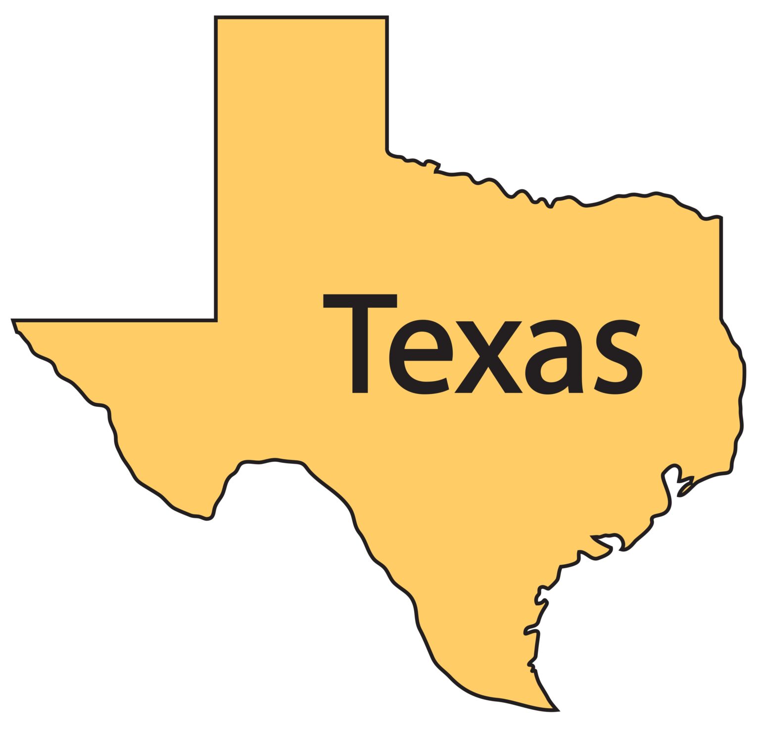 Texas (TX) Map | State, Outline, County, Cities, Towns