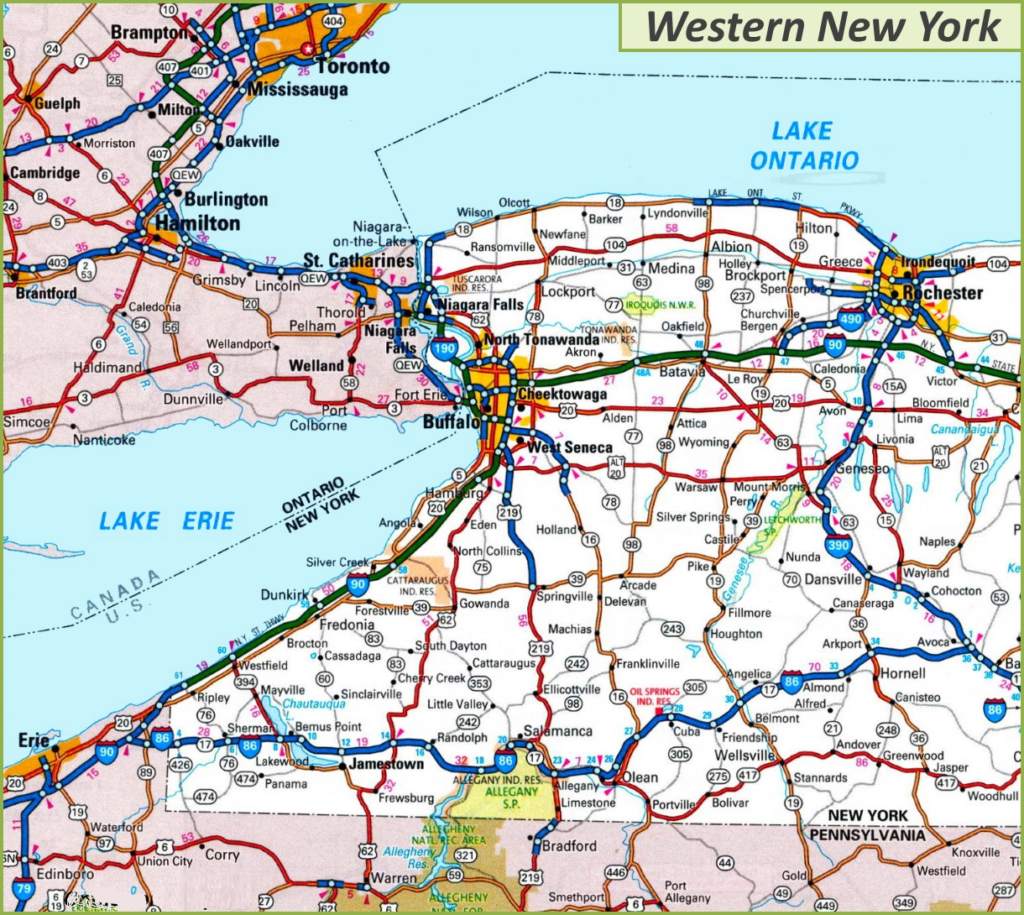 Map of New York | State, Outline, County, Cities, Towns