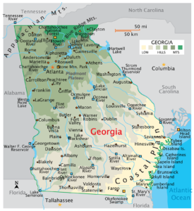 Georgia County Map | County maps with Cities