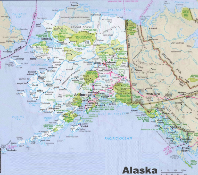 Alaska Borough Map 